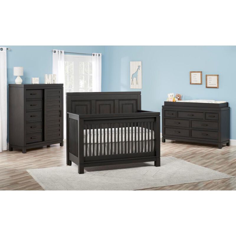 Soho Baby Manchester 4In1 Crib Black Iron