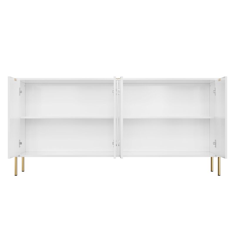 4-Door Accent Cabinet More Large Storage Cabinet