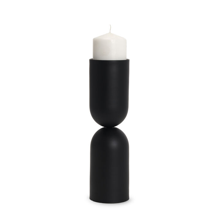 Qamra Tall Black Candle Holder