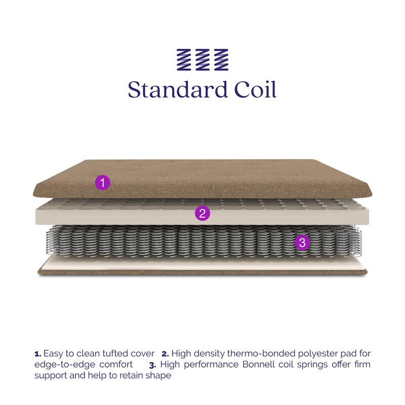 Signature Sleep Braga 6-Inch Spring Coil Futon Mattress