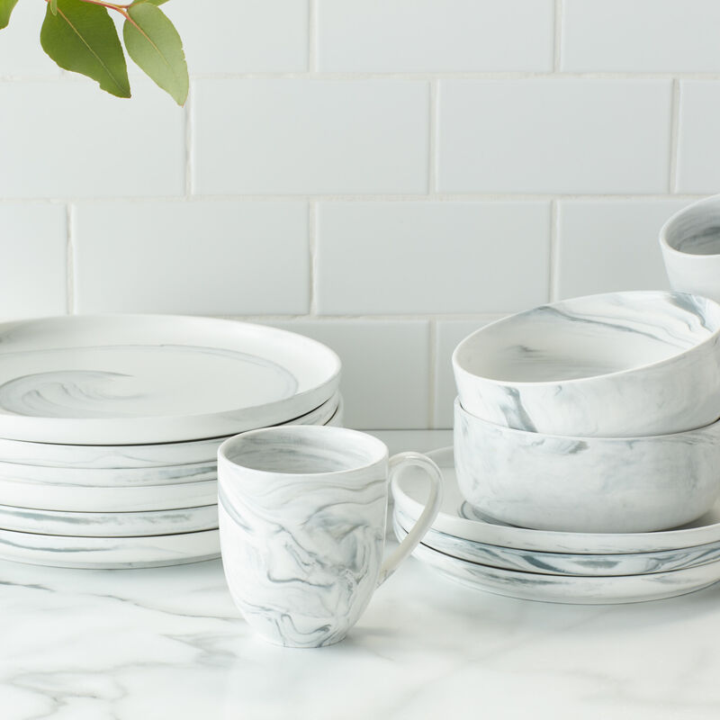 Stone Lain Brighton Porcelain 16 Piece Dinnerware Set