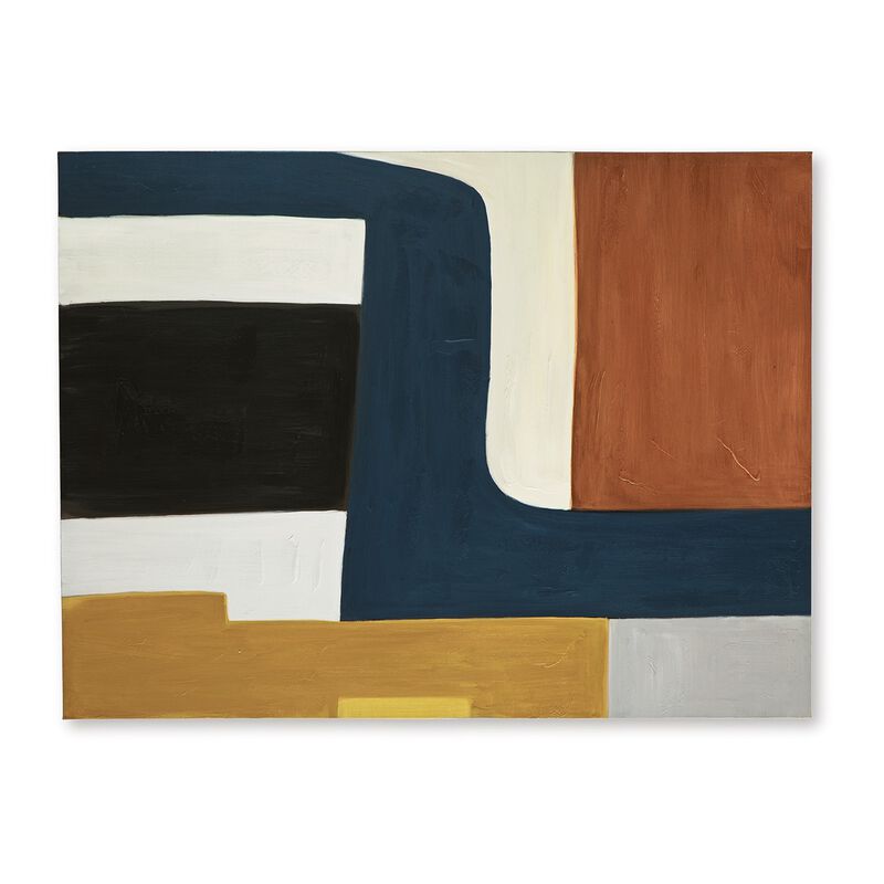 Sawyer Wall Art, Multicolor Abstract Modernist Design, Canvas 36x48 - Benzara