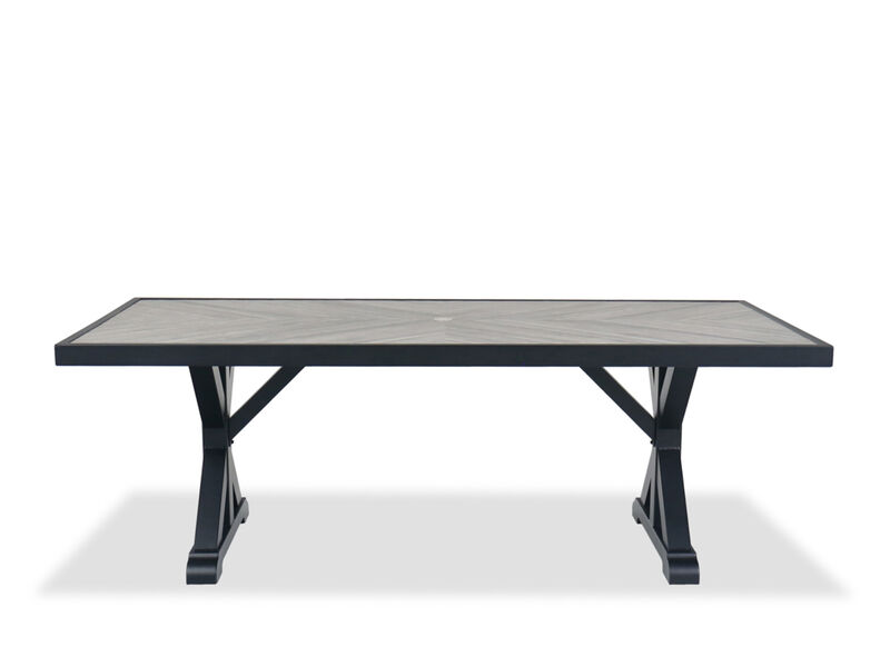 Beachcroft Outdoor Dining Table with Umbrella Option