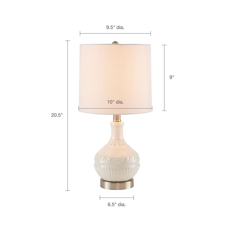 Gracie Mills Melina Boho Ceramic Table Lamp