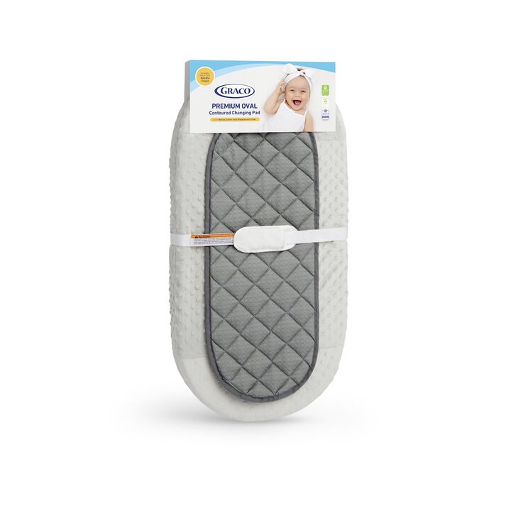 Graco Premium Oval Contoured Changing Pad with Bonus Cover and Water