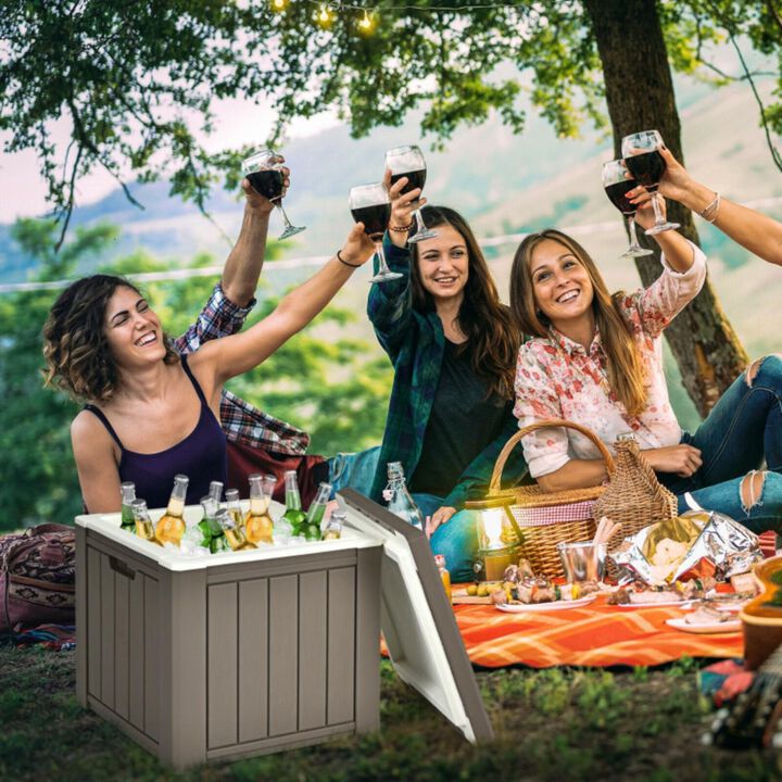 Hivvago 10 4-in-1 Gallon Storage Cooler for Picnic and Outdoor Activities