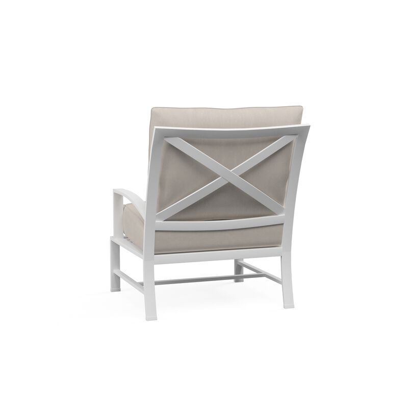 Bristol Club Chair Canvas Flax in Canvas Flax w/ Self Welt