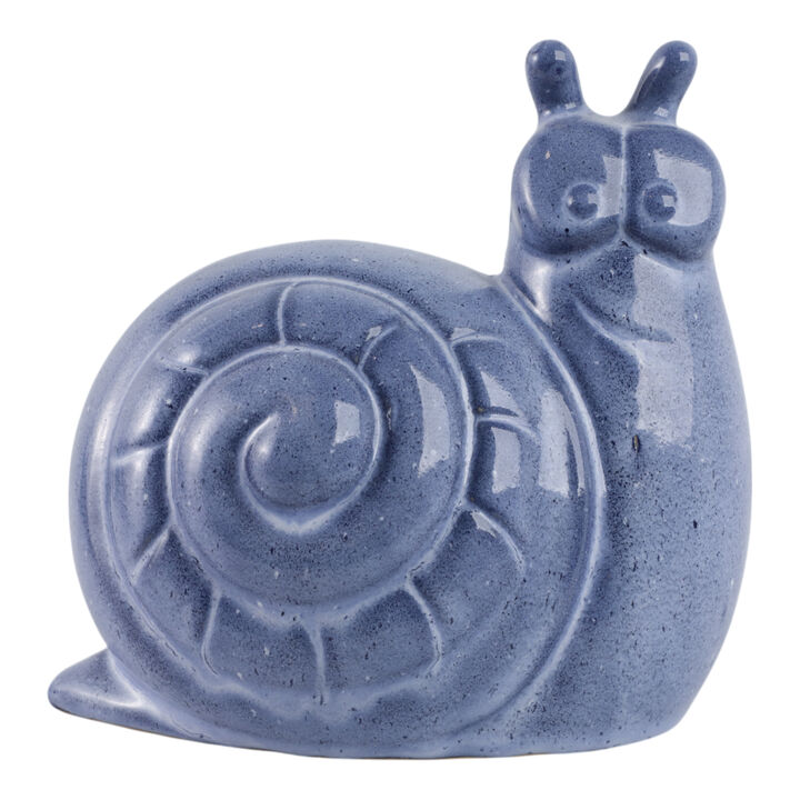 8" Garden Snail Reactive Finish,