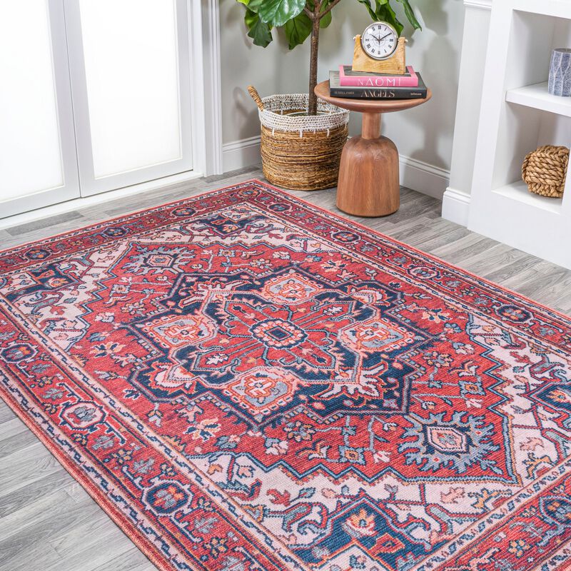 Cirali Ornate Large Medallion Machine-Washable Area Rug