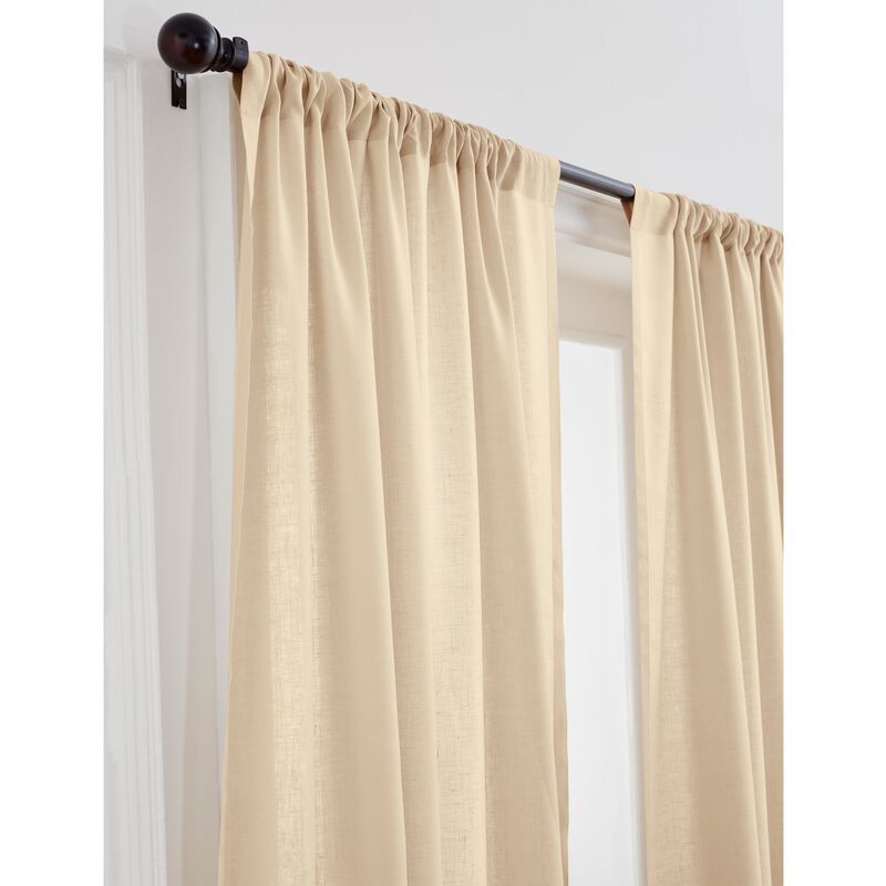 Solino Home 100% Pure Linen Curtain | Linen for Thanksgiving, Christmas