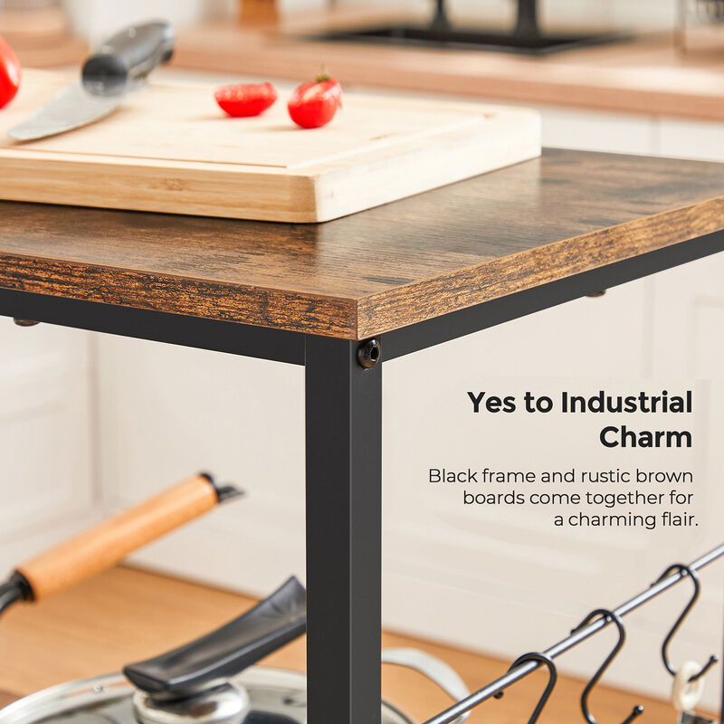 Versatile Metal Baker’s Rack for Kitchen Storage and Organization