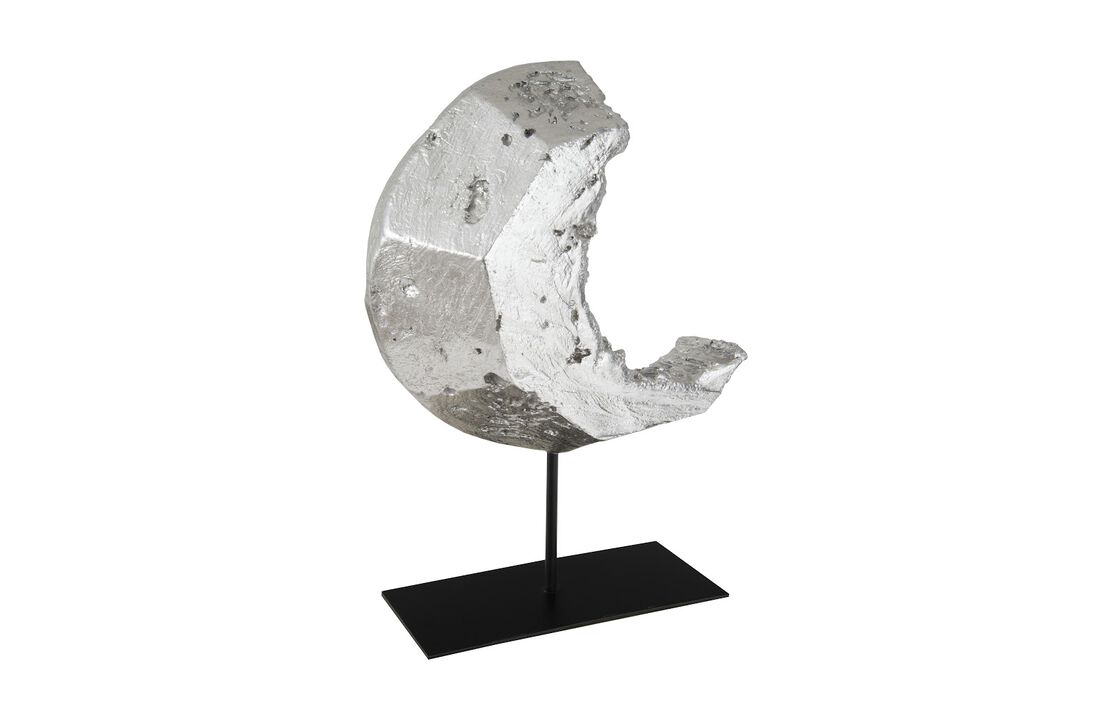 Cast Eroded Wood Circle on Stand