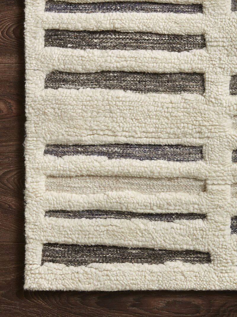 Bennett BEN01 Ivory/Charcoal 7'9" x 9'9" Rug