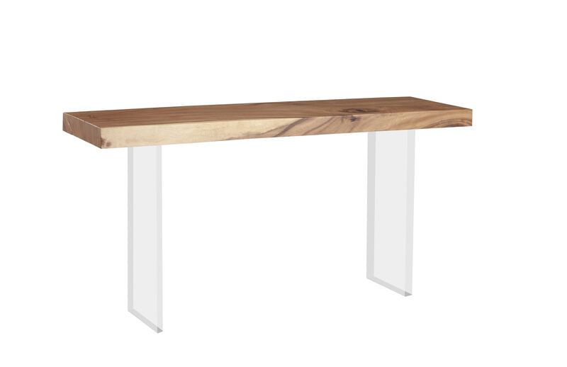 Floating Console Table with Acrylic Legs