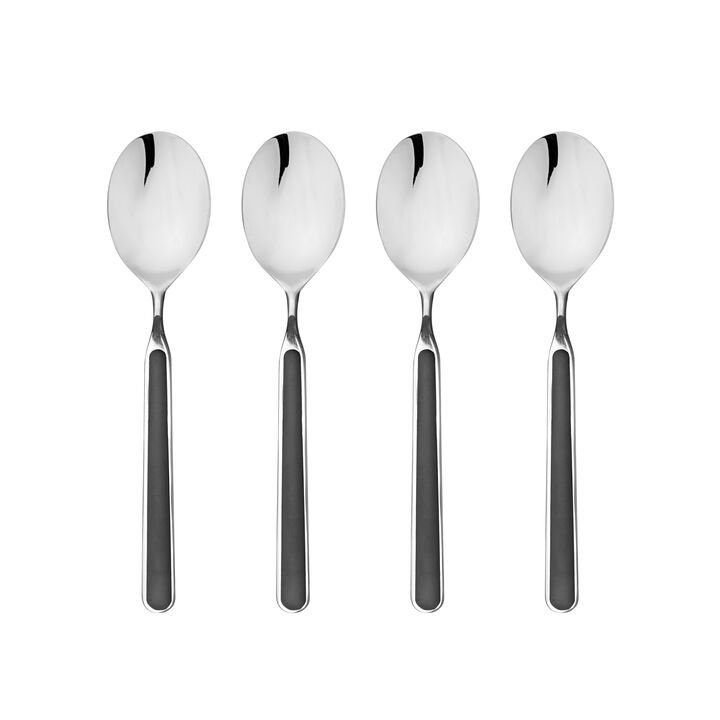 Fantasia 4-Piece American Coffee Spoon Set in Black