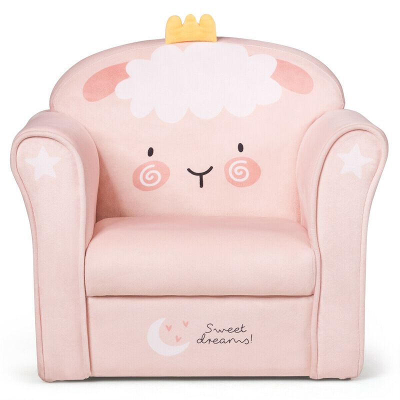 Kids Armrest Couch Upholstered Sofa