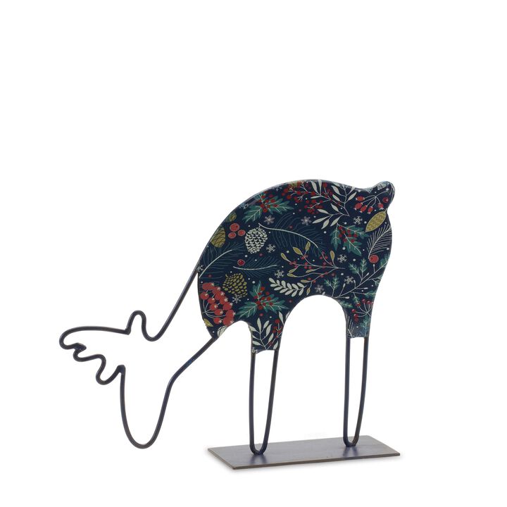 Deer Table Décor Figurine for Home Accents, Seasonal Decorations, and Rustic Styling (Set of 2)