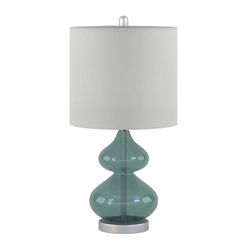 Belen Kox Ellipse Blue Glass Table Lamp Set (Set of 2), Belen Kox
