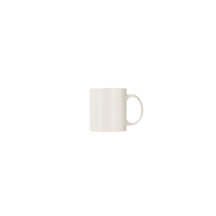 Banquet dia.3.25" h:3.75" 12 oz. Round Warm White Porcelain Mug (Set of 4)
