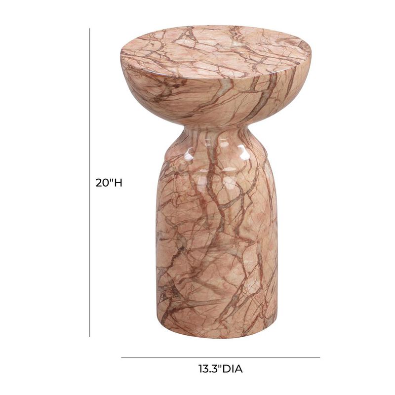 Belen Kox Sunset Marble Concrete Side Table, Belen Kox