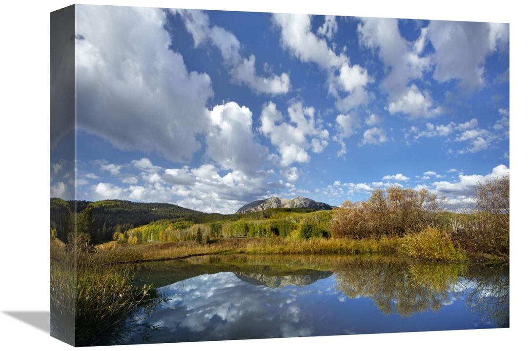 Pond near East Beckwith Mountain, West Elk Wilderness, Colorado-Canvas Art-16x12