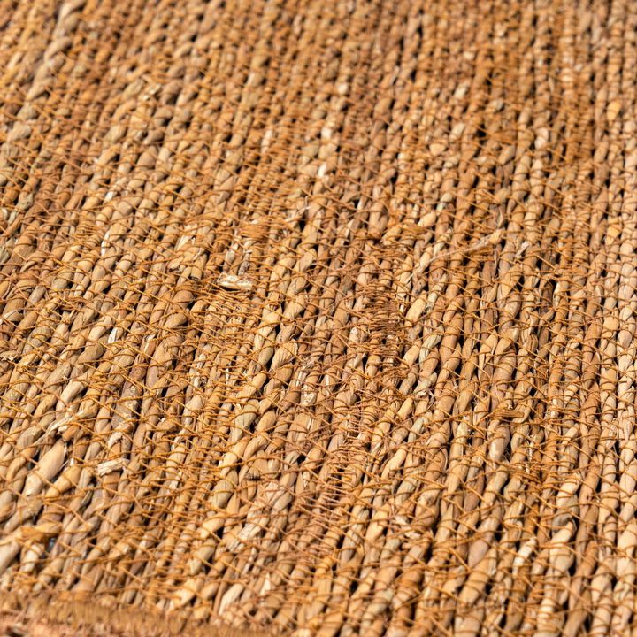 Plain Minimalistic Square Natural Seagrass Placemat  (Set of 4)