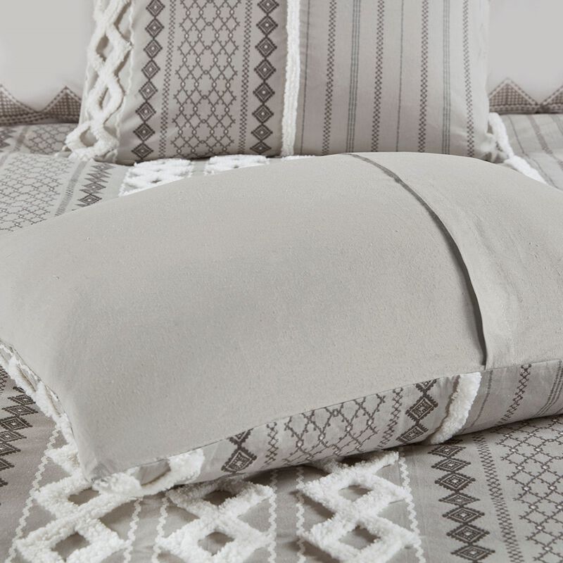 Gracie Mills Modesto Printed Cotton Comforter Set with Chenille