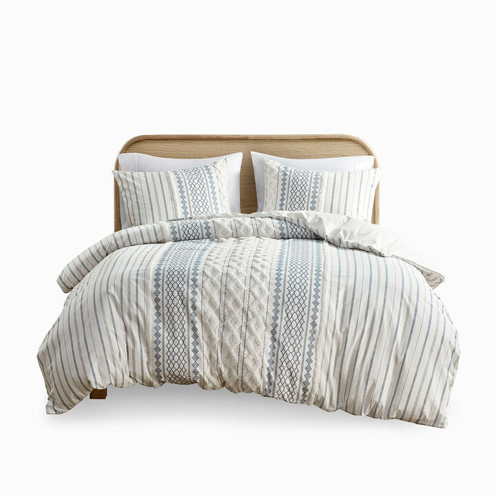 Gracie Mills Modesto Printed Cotton Comforter Set with Chenille