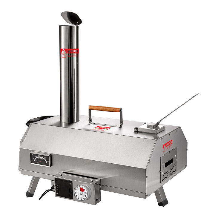 Streamdale 12" Rotatable Outdoor Pizza Oven - Portable and Stainless