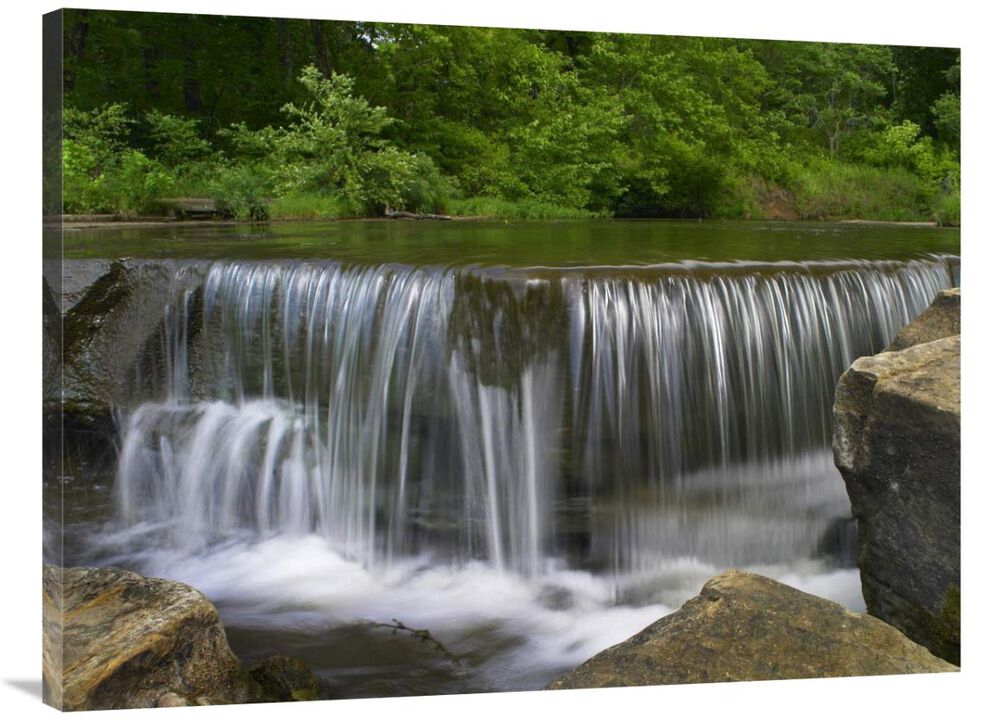 Sand Creek cascades in Osage Hills State Park, Oklahoma-Canvas Art-40x30