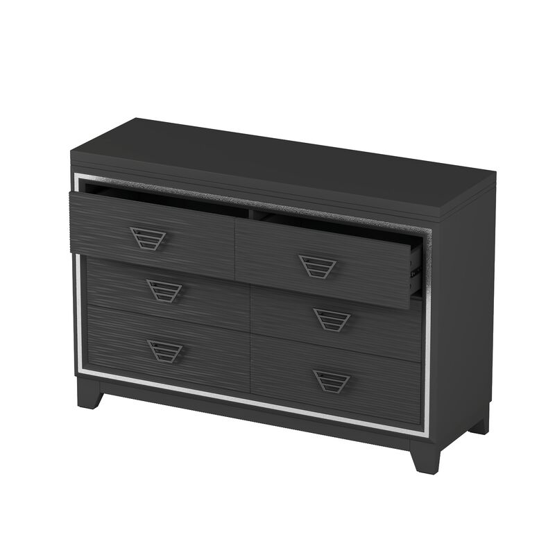 Merax Elegant Dresser Cabinet with 6 Drawers