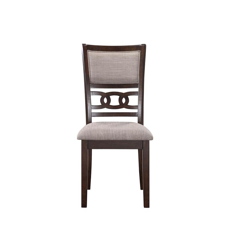 New Classic Furniture Gia Cherry Wood Dining Chair with Fabric Seat (Set of 6)