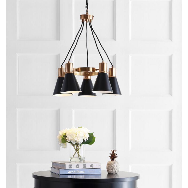 Markle 5-Light Metal LED Chandelier