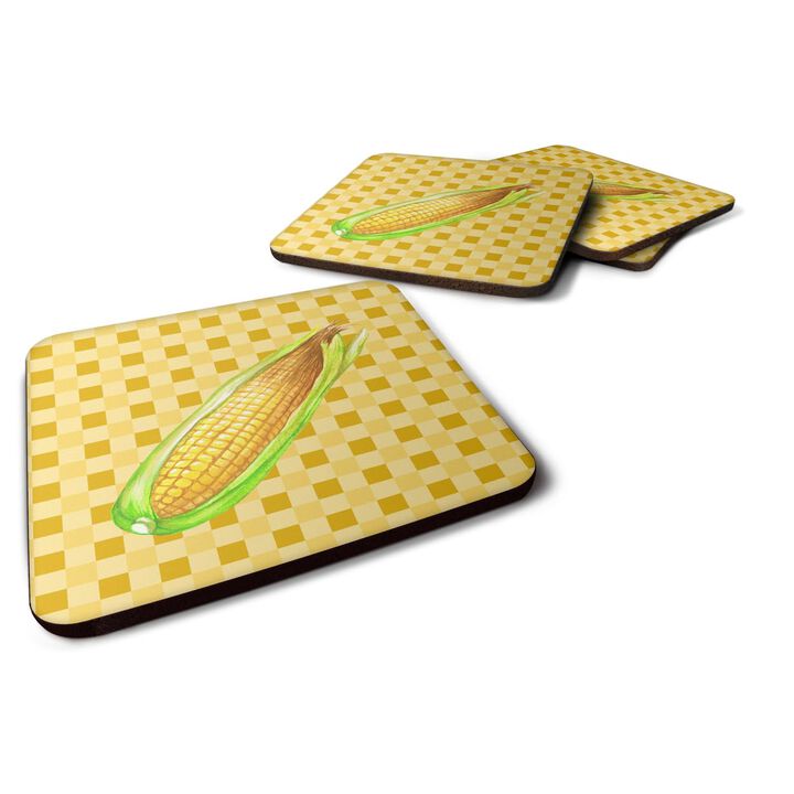Caroline's Treasures Corn on Basketweave Decorative coasters, 3.5, Multicolor