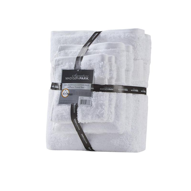 Belen Kox Signature 6 Piece Towel Set - White, Belen Kox