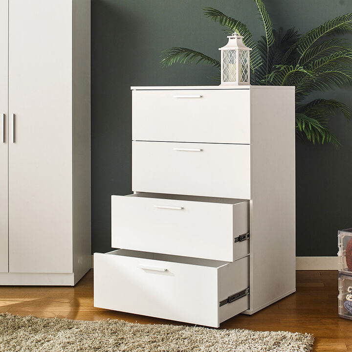 FC Design Klair Living Farmhouse Four-Drawer Jumbo Chest
