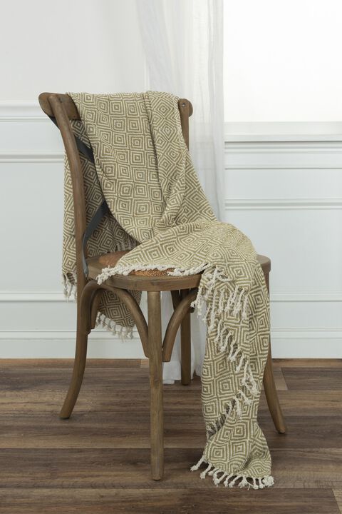 Natural 50" x 60" Throw Blanket