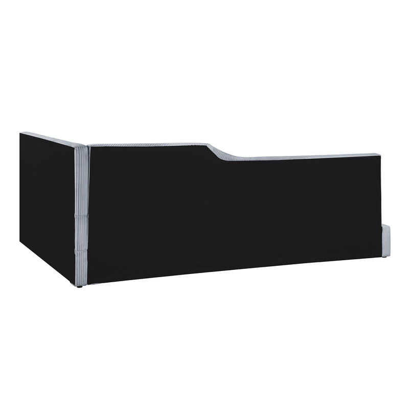 Merax L-Shaped Corduroy Upholstered Daybed