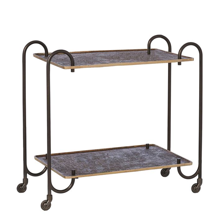 Blade Bar Cart-Bronze