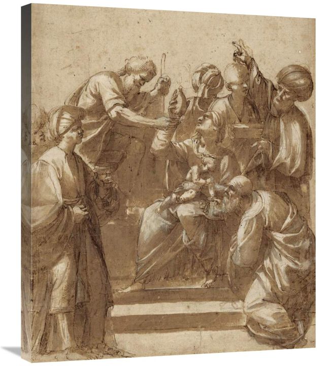 Adoration of the Magi-Canvas Art-24.9x30