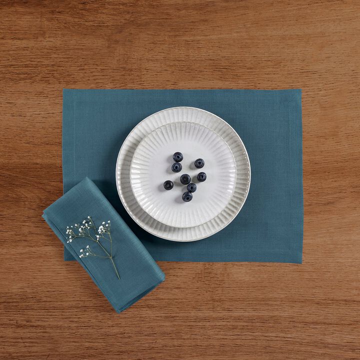 Solino Home 100% Pure Linen Dinner Napkins 20 x 20 Inch Set of 4 | Fete