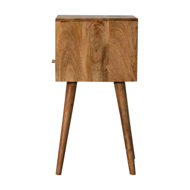 Mini Blush Hand Painted   Solid Wood 1 Drawer NightStand