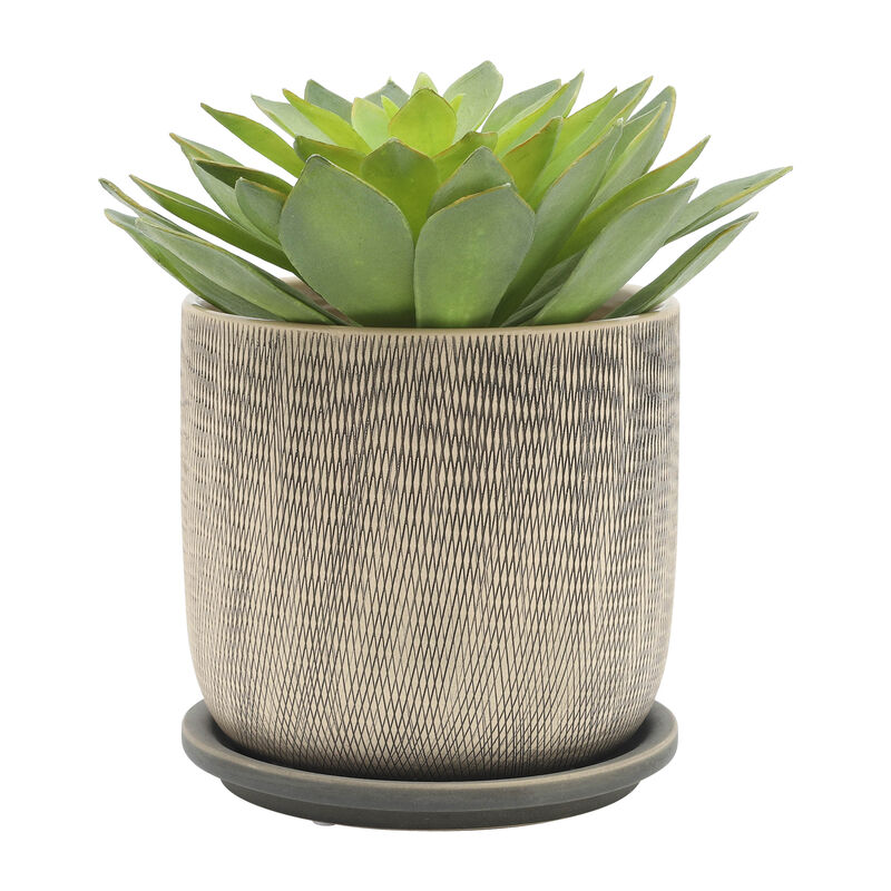 Mesh Planter with Saucer