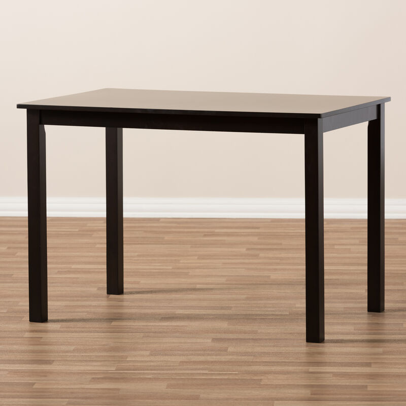 Baxton Studio Eveline Modern Natural Brown Finished Wood 43 Inch Dining Table