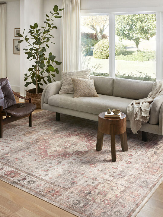 Heidi HEI02 Dove/Spice 8'6" x 11'6" Rug by Loloi II