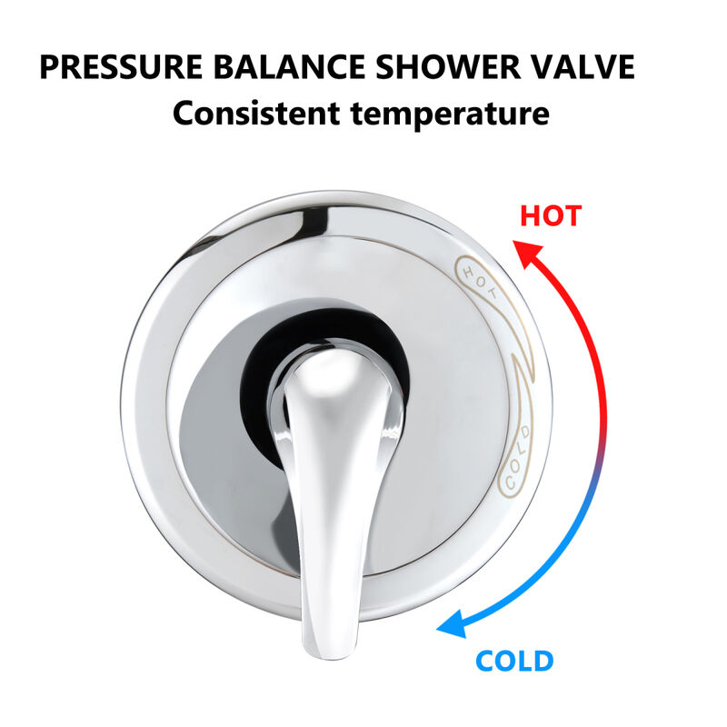 High Pressure Rain Shower System with Tub Spout