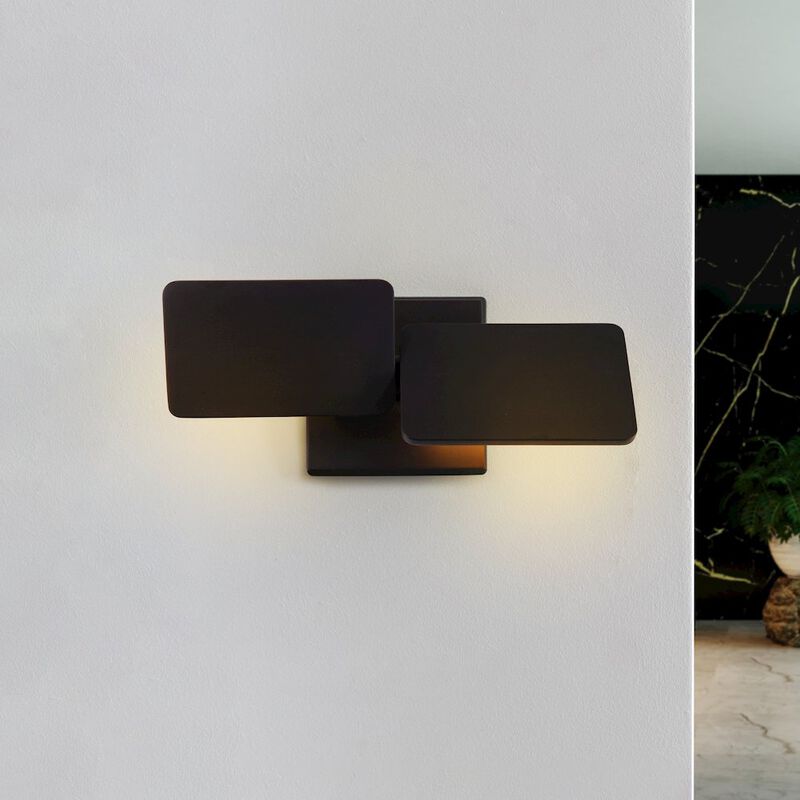 VONN Lighting Rotative Up-Down Integrated LED Wall Sconce Light in Black