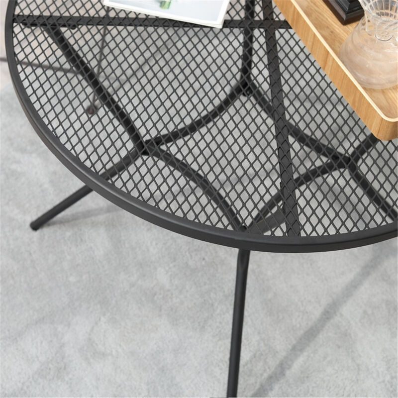 Square Outdoor Dining Table with Toughened Glass for Patio and Garden