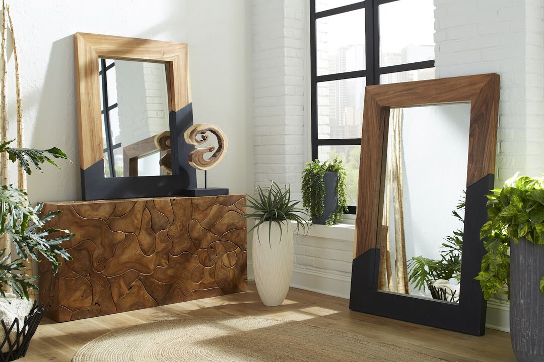 Teak Slice Console
