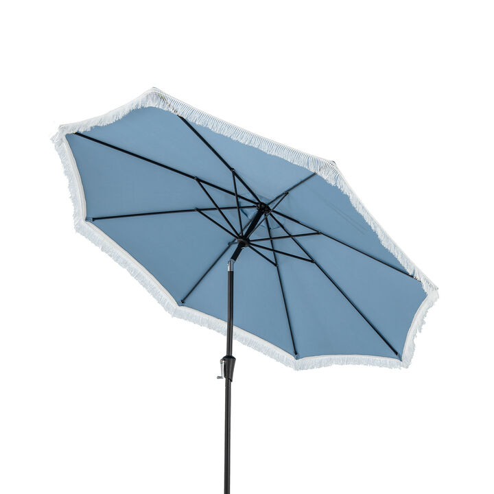 Patio Umbrella with Sun-Protective Canopy for Patio Garden Pool